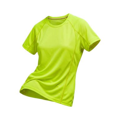 T-SHIRT SPORT FEMME – JHK – SPORTLADY — couleur Jaune Fluo Doré